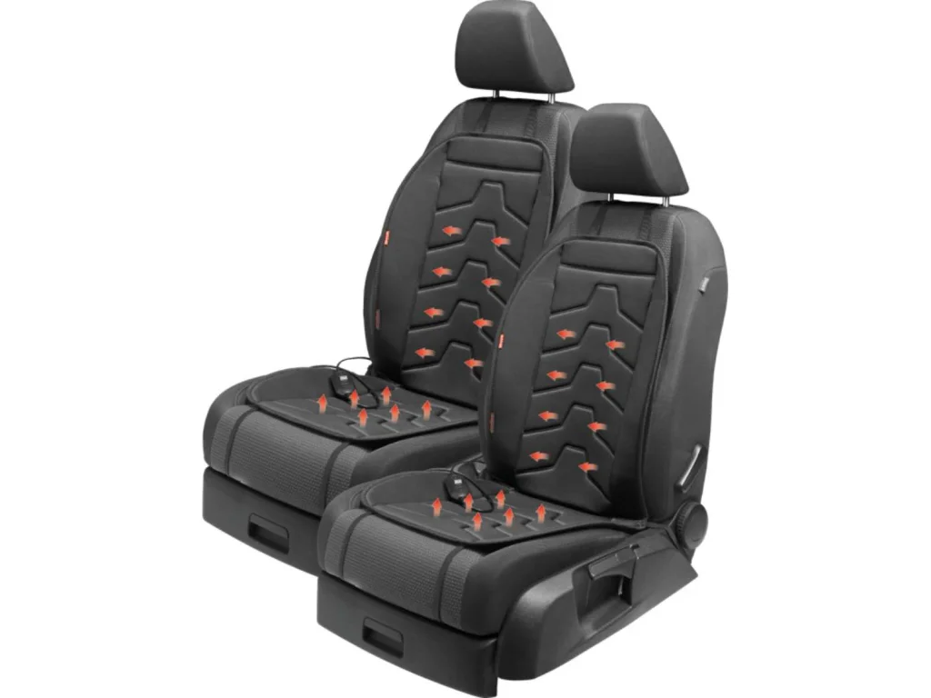 Sada vyhřívaných podložek na sedadlo