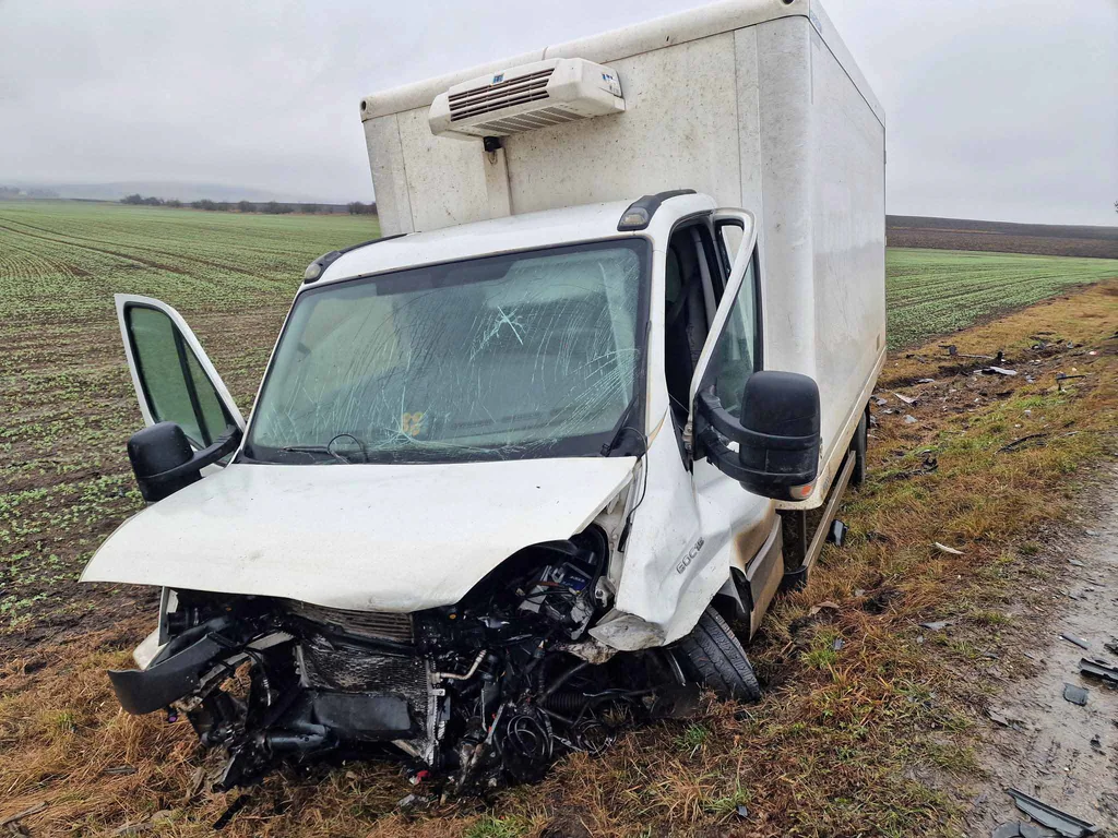 Tragická nehoda na Břeclavsku. Foto. PČR