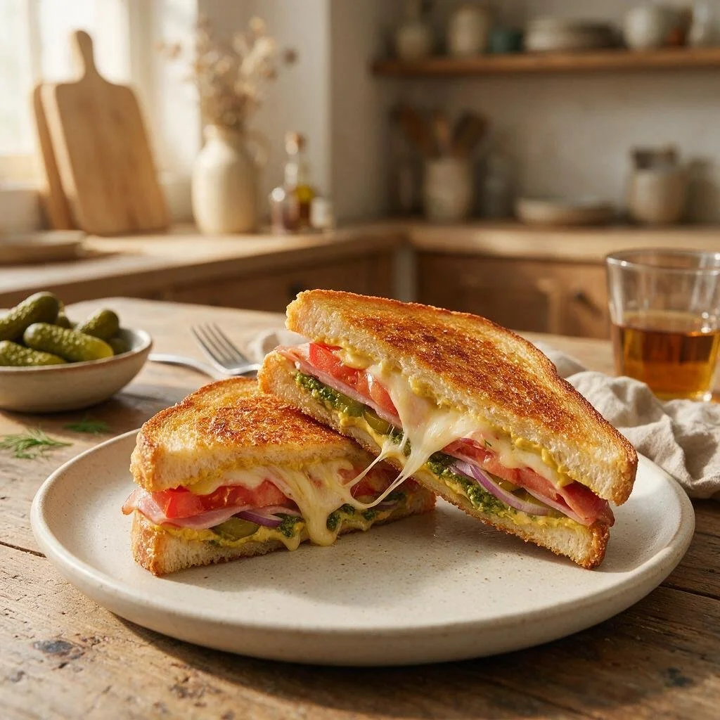 seedream-5.0-pro_Golden_pan-toasted_hot_sandwich_cut_diagonally_in_half_visibly_filled_with_melte-0