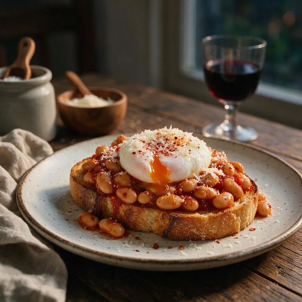 seedream-5.0-pro_Hearty_quick_dinner_on_a_plate_crispy_toast_topped_with_warm_baked_beans_in_toma-0
