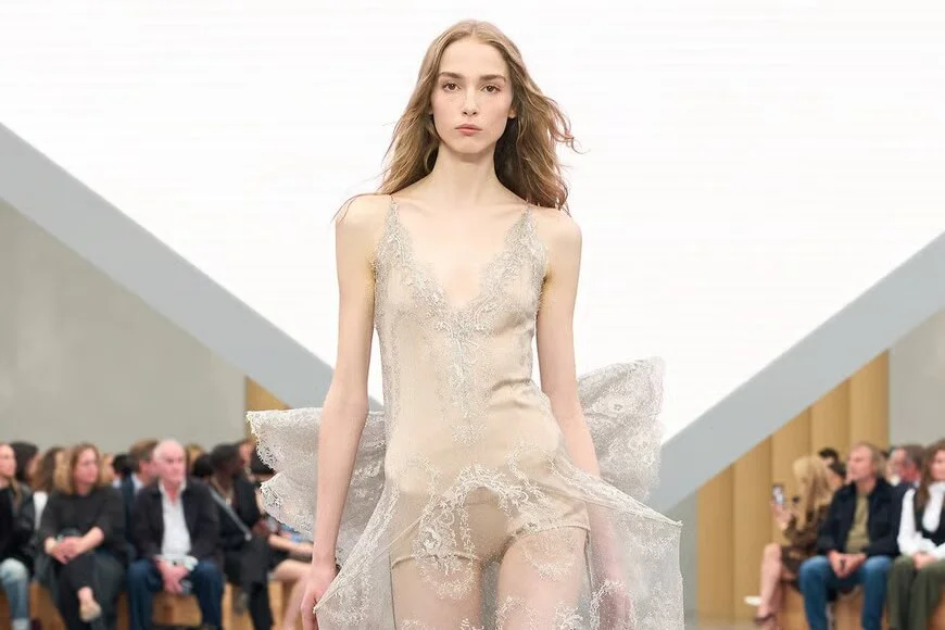 Modelka na módní přehlídce