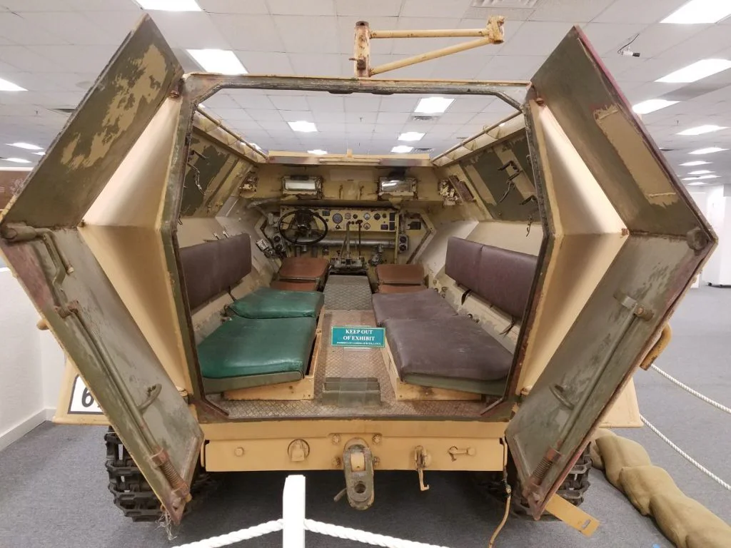Sd. Kfz. 251,pohled na korbu, Fort Bliss Museum