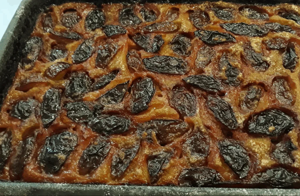 Obrázek k receptu na sladký bramborák se švestkami