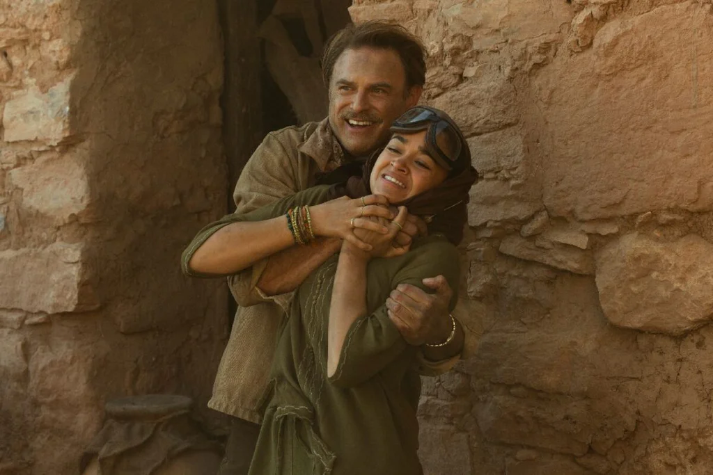 Outer Banks. (L to R) Anthony Crane as Groff, Madison Bailey as Kiara in episode 410 of Outer Banks