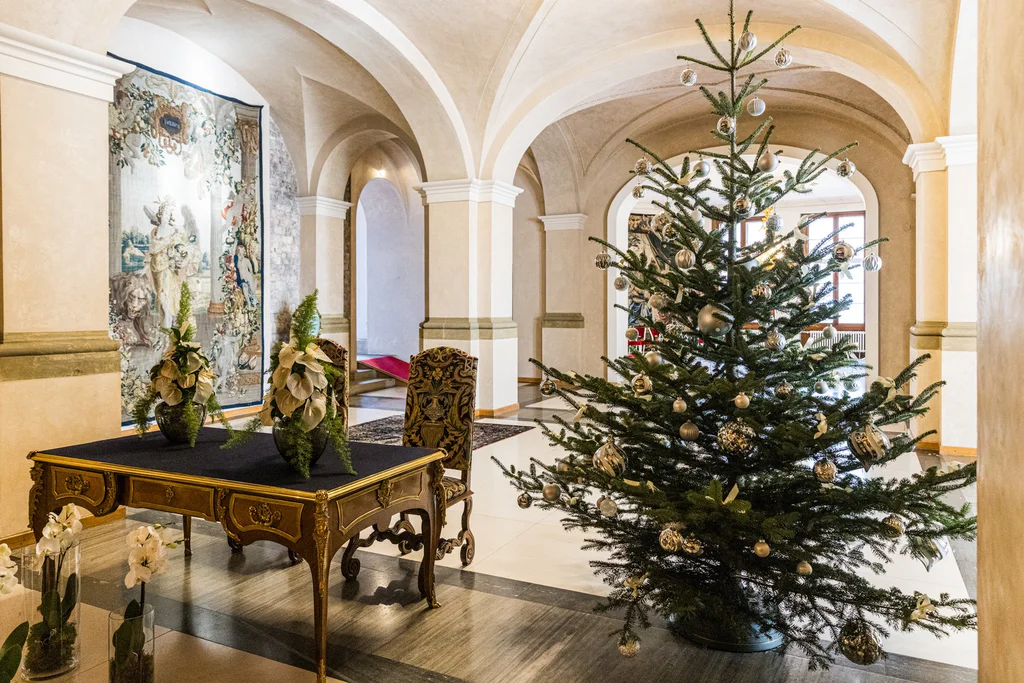 Vánočně vyzdobené prostory Pražského hradu. Foto: Kultura Pražského hradu