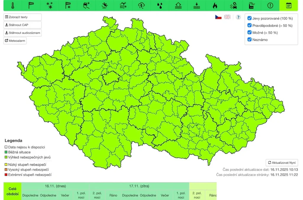 Česko čeká prudký pád teplot. Meteorologové bijí na poplach a varují před nejhorším.