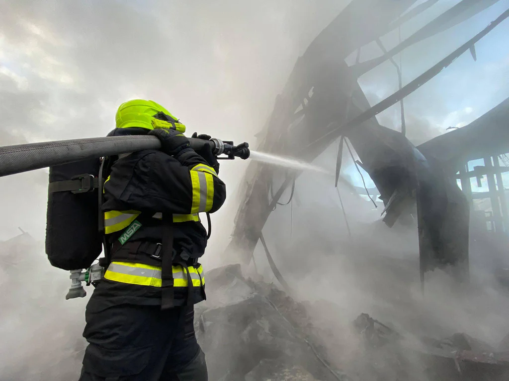 Požár ve Vysokém Mýtě. Foto: HZS PAK