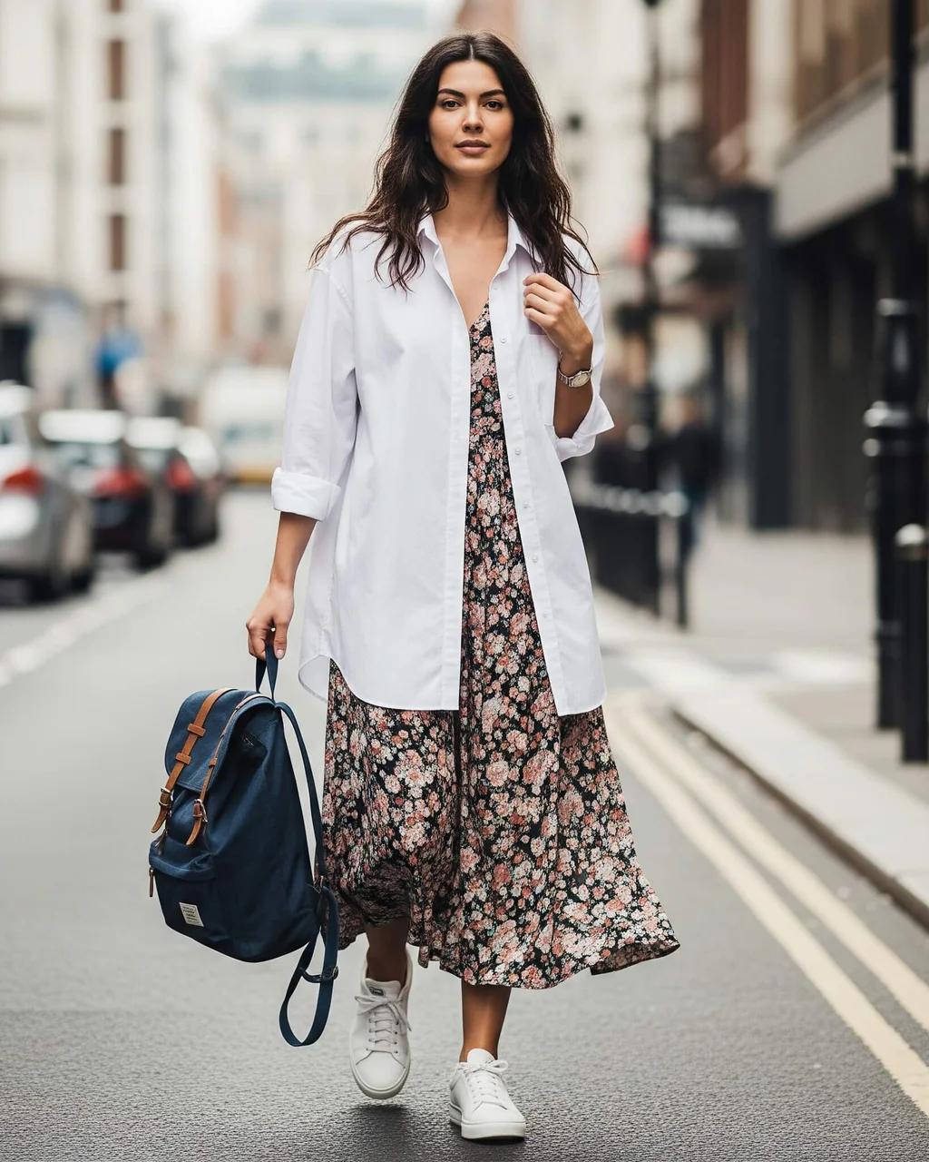 Žena v letním outfitu