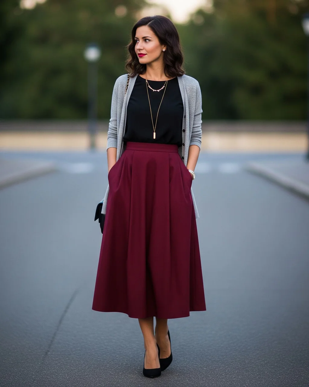 Žena v letním outfitu