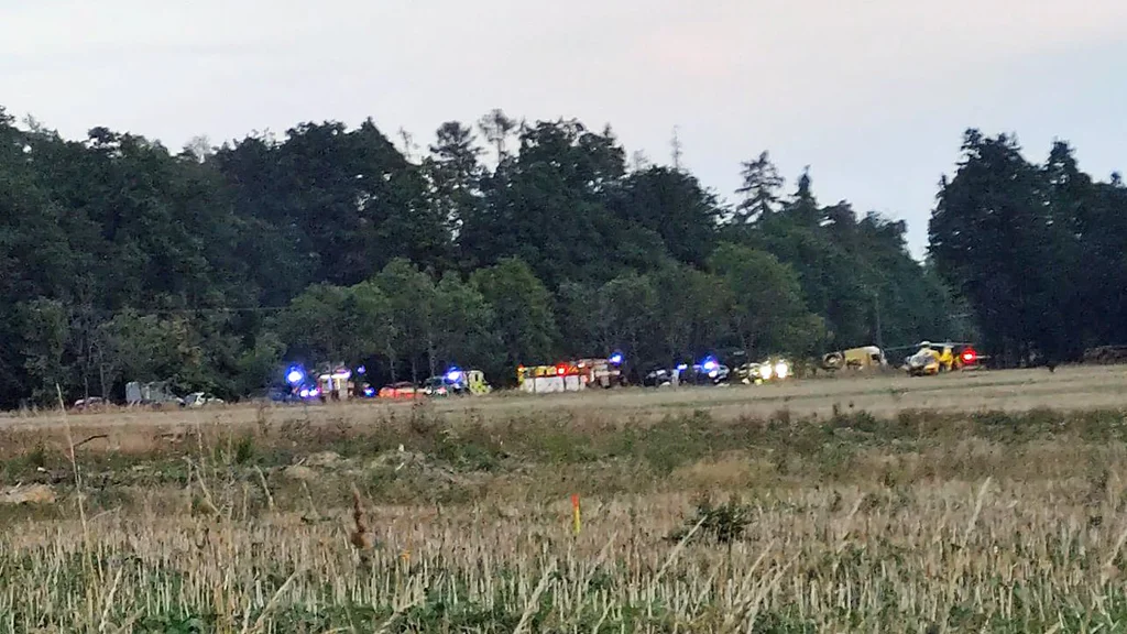 Tragická nehoda u Dvora Králové. Foto: Radim Čáp