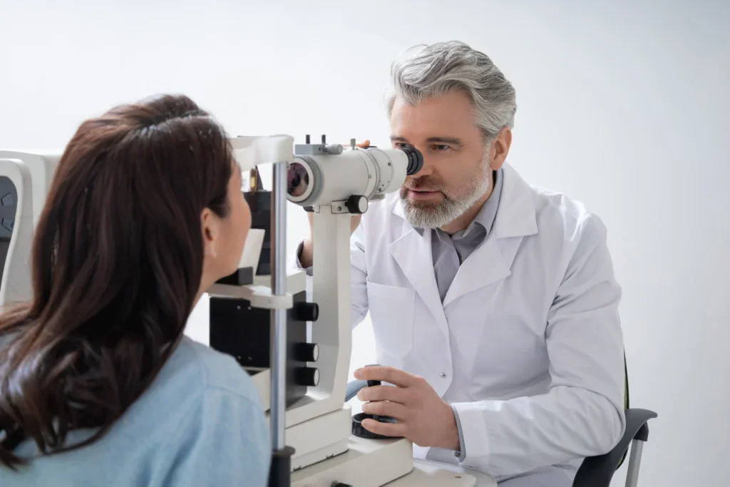prohlídka u očního lékaře