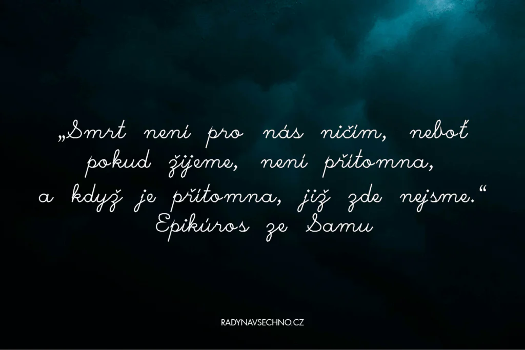 Filozofické citáty o smrti