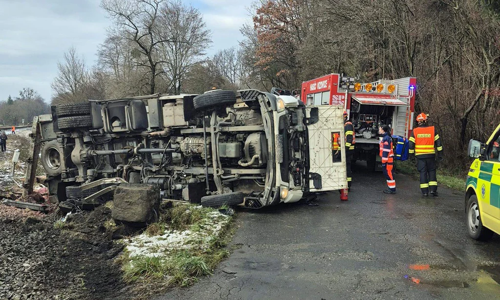 Vážná nehoda u Vizovic. Foto: HZS ZLK