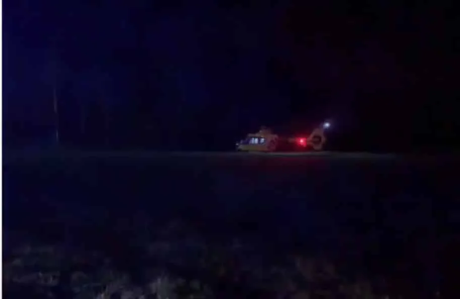 VIDEO: U nehody u Bernartic zasahoval vrtulník. Zdroj: Miletínská dopravní