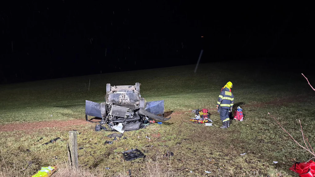 Nehoda u Bernartic. Foto: HZS