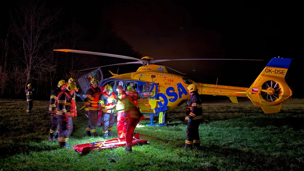 Nehoda u Bernartic. Foto: HZS