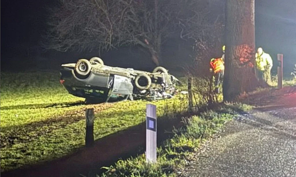 Nehoda u Bernartic. Zdroj: Miletínská dopravní