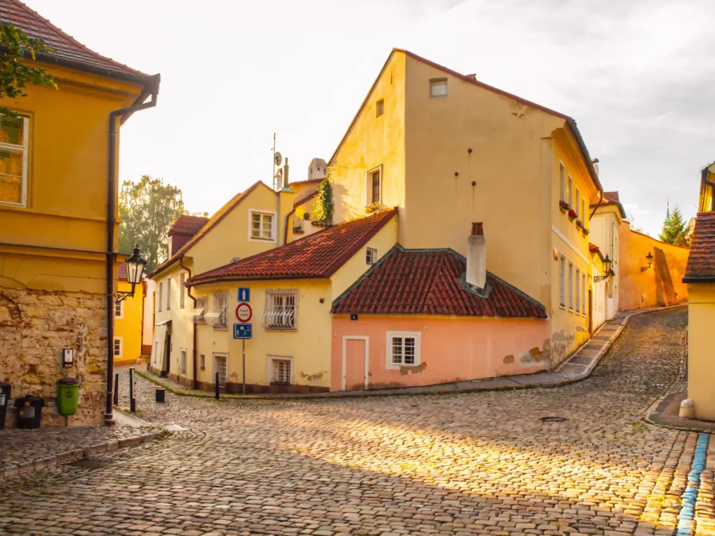 Roh ulice na Novém světě.