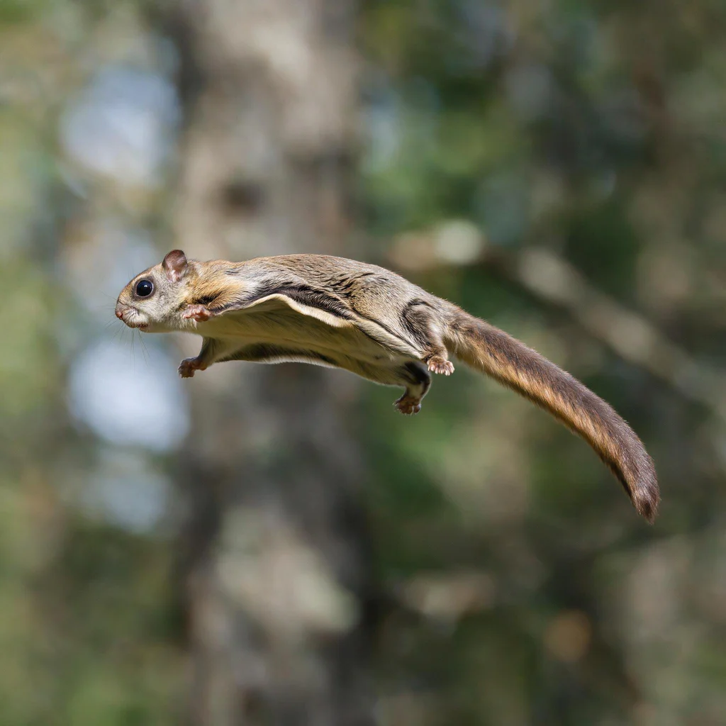 seedream-5.0-pro_A_photorealistic_close_side_view_of_a_flying_squirrel_in_mid-glide_with_its_pata-0