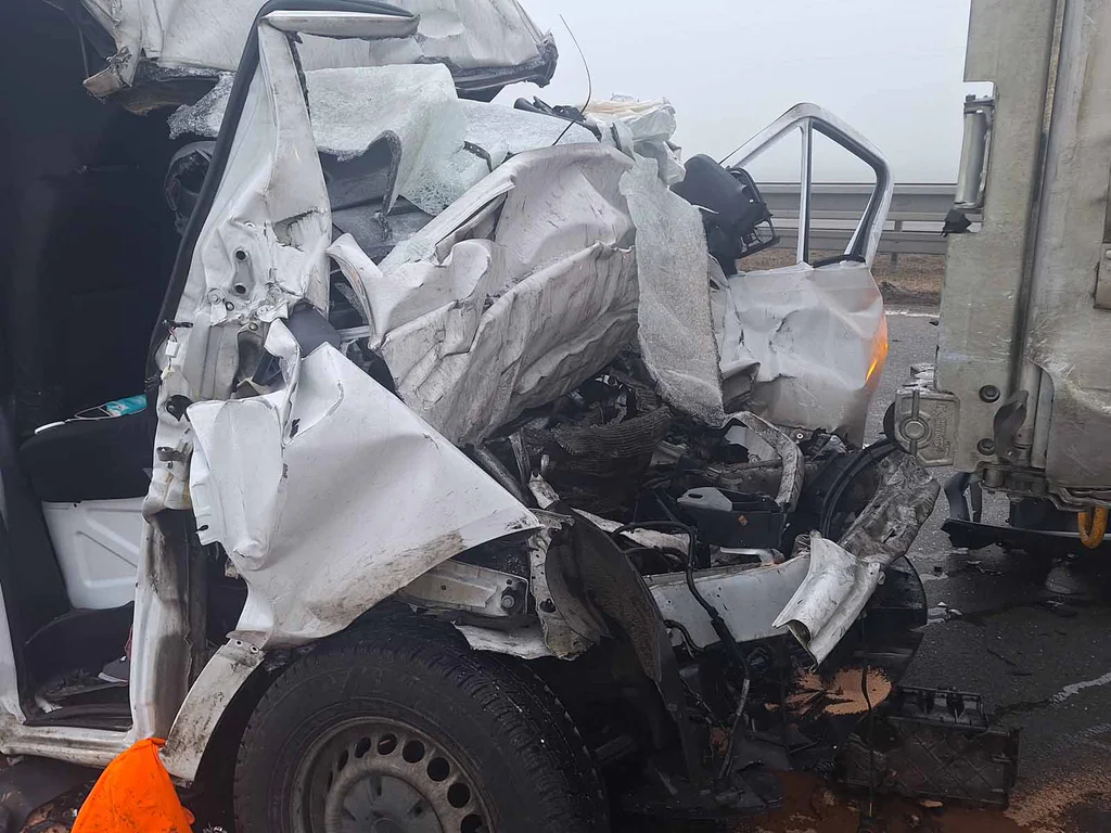 Tragická nehoda na dálnici D2. Foto: Policie ČR