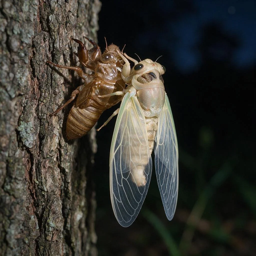 seedream-5.0-pro_A_scientifically_accurate_photorealistic_cicada_emerging_from_its_split_nymphal_-0