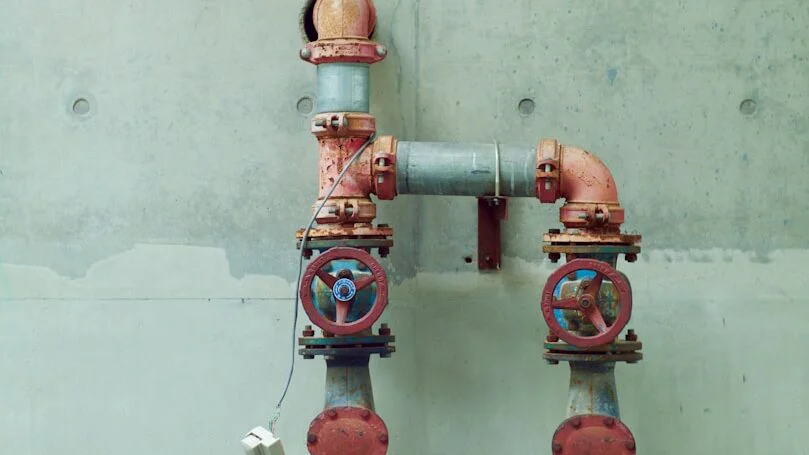 Nechráněné vodovodní trubky 