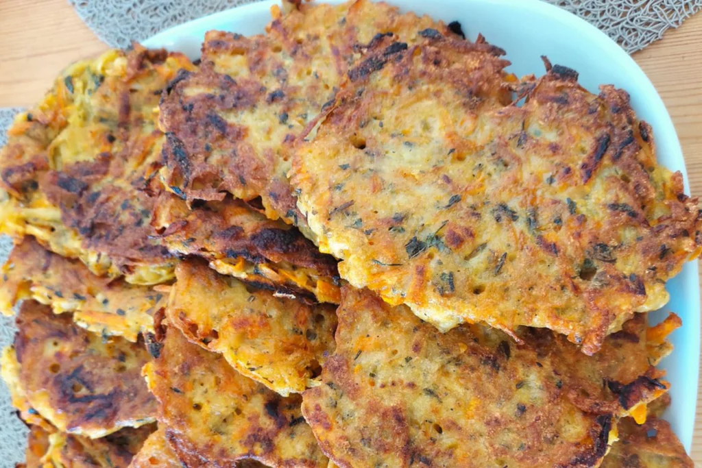 Obrázek receptu na Mrkváky: mrkvové placky s bramborami, s bylinkami a kořením