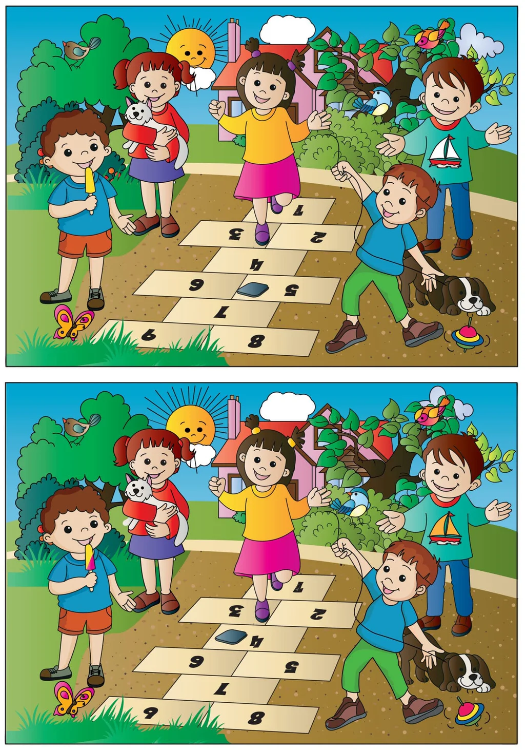 Najděte 10 rozdílů.