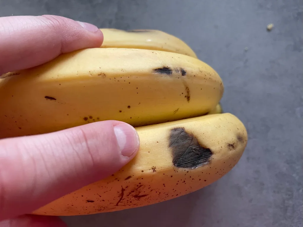 Otlačeniny na banánu