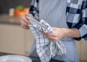 Čisté kuchyňské utěrky