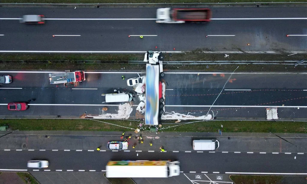 Tragická nehoda na D1 u Ilavy. Foto: PSR