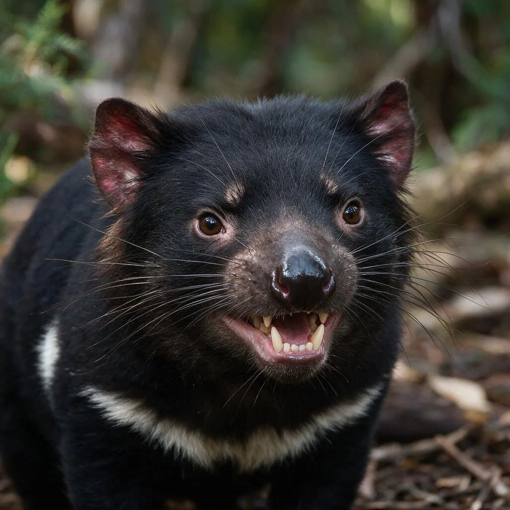 seedream-5.0-pro_A_photorealistic_close-up_portrait_of_a_Tasmanian_devil_with_mouth_slightly_open-0