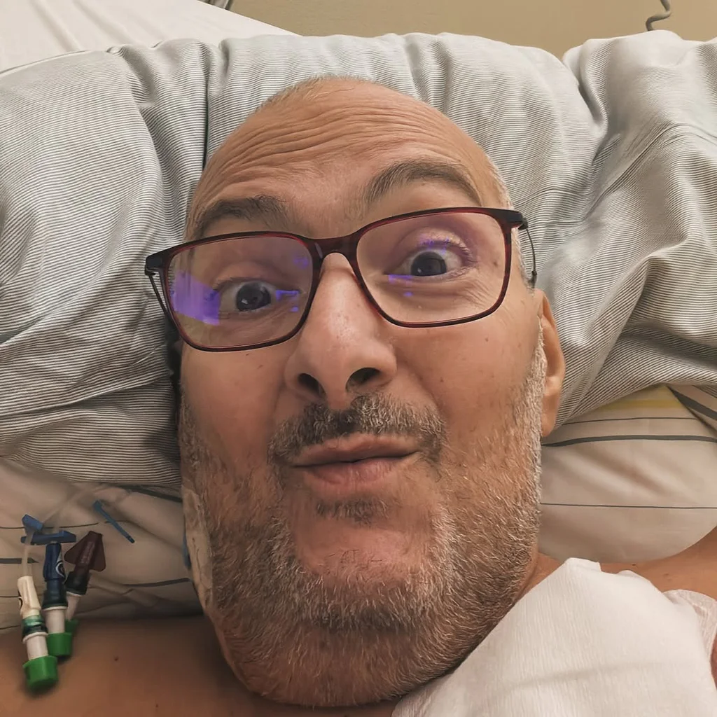 Patrik Hezucký se léčil v benešovské nemocnici. Foto: FCB/Patrik Hezucký