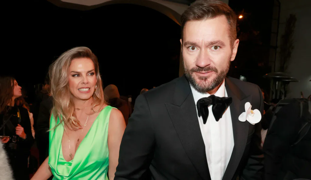 Manželka Marka Ztraceného na Slavících šokovala sálem. Tak odvážný dekolt na ní ještě nebyl.