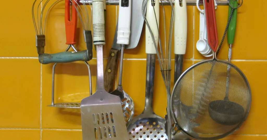 Fotografie kuchyňského náčiní v kvízu o vaření