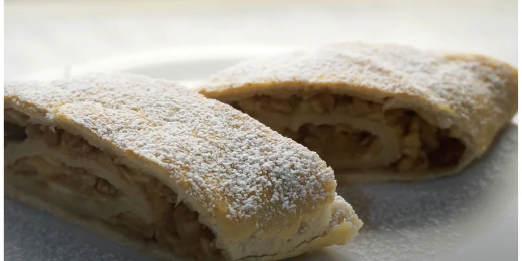 Obrázek receptu na Zlatý štrúdl s pivním tajemstvím, těsto pouze ze 3 surovin