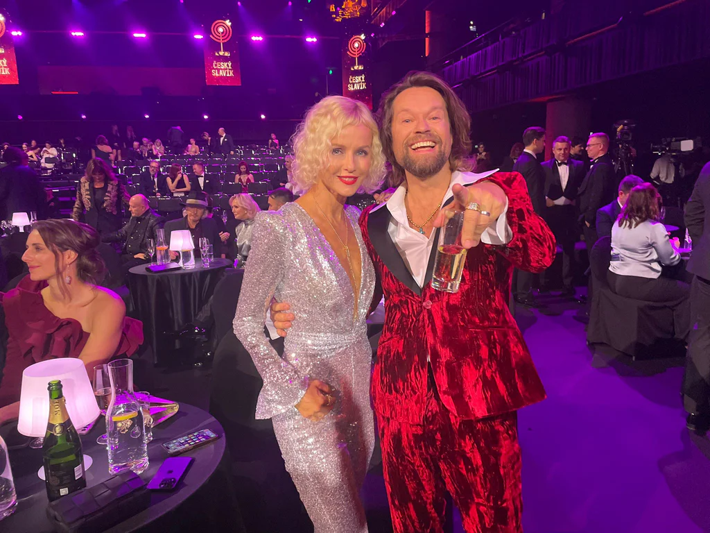 Karin Babinská a Richard Krajčo na Českých slavících 2025. Foto: Pavel Gwužď / Nextfoto