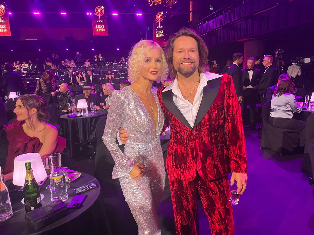Karin Babinská a Richard Krajčo na Českých slavících 2025. Foto: Pavel Gwužď / Nextfoto