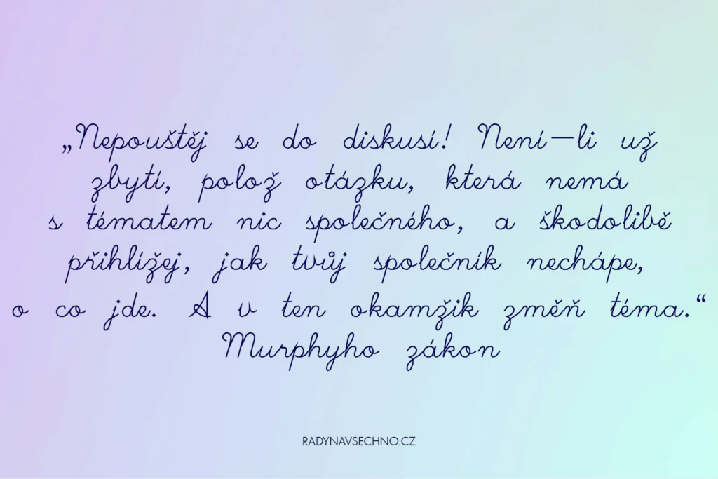 Vtipné zákony E. A. Murphyho