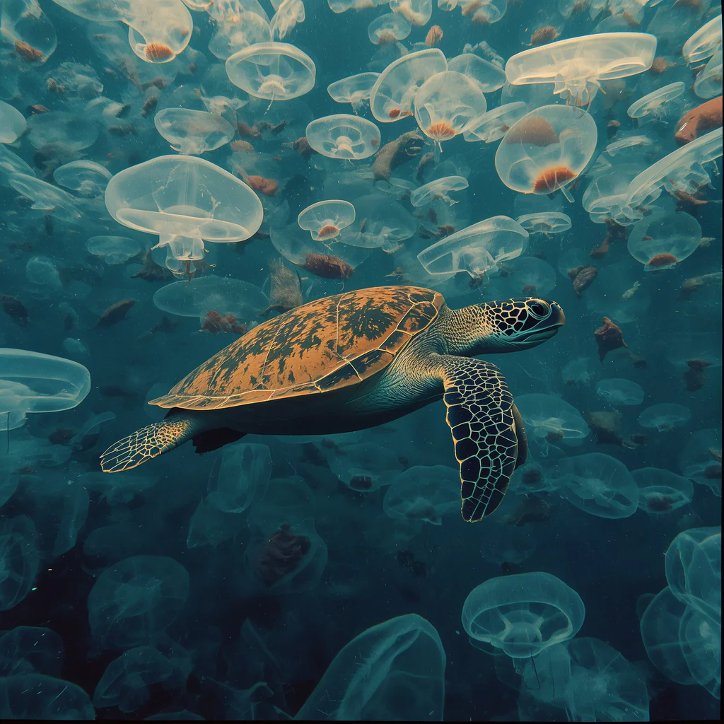 lucid-origin_A_stunning_and_vibrant_cinematic_photo_of_Leatherback_sea_turtle_swimming_throug-1