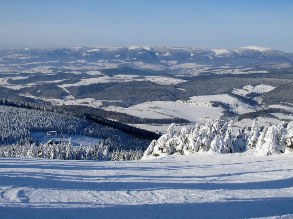 Krásné výhledy ze sedla Ramzové. 
