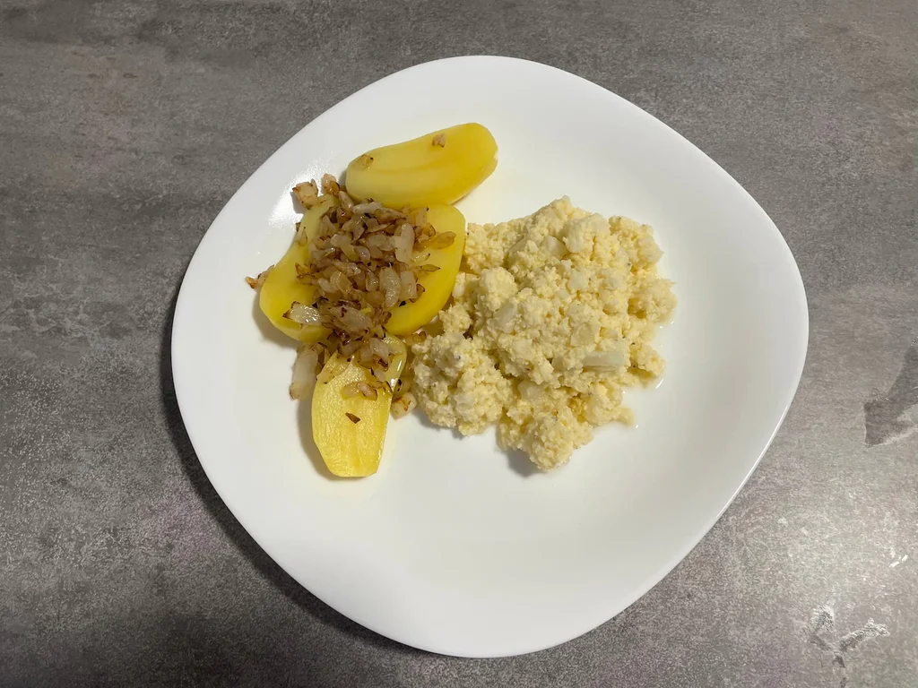 Květák na mozeček s bramborem