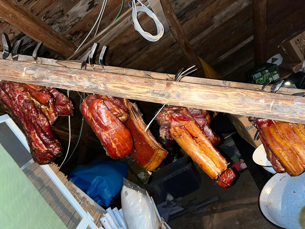 Provizorní zavěšení masa