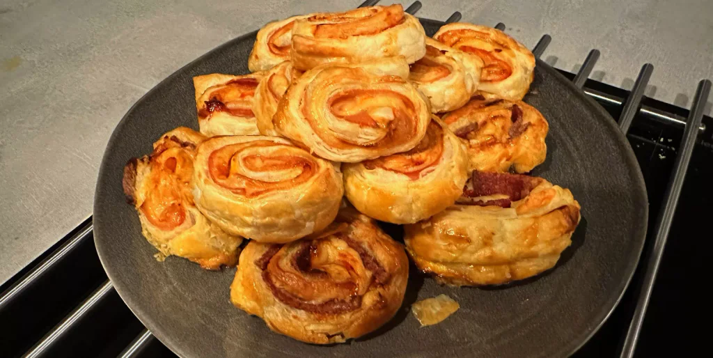 Recept na slané pečivo - šneci z trouby