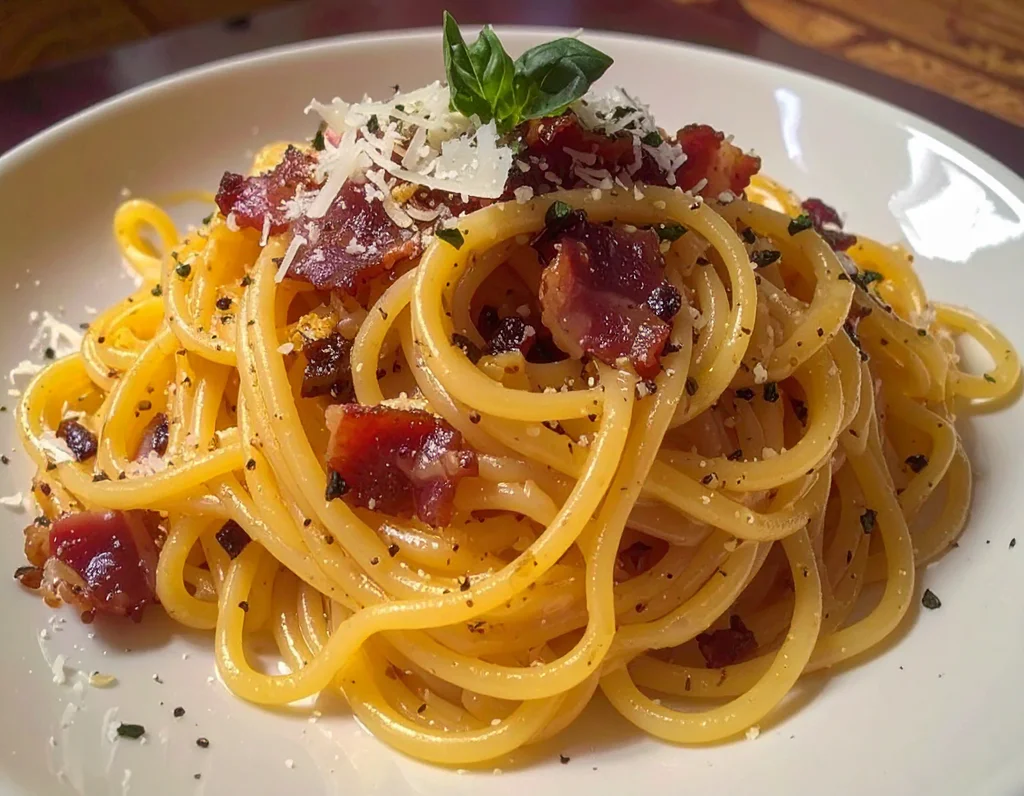 Obrázek receptu na Spaghetti alla Carbonara dle italského originálu - jednoduché, rychlé a nekompromisně dobré