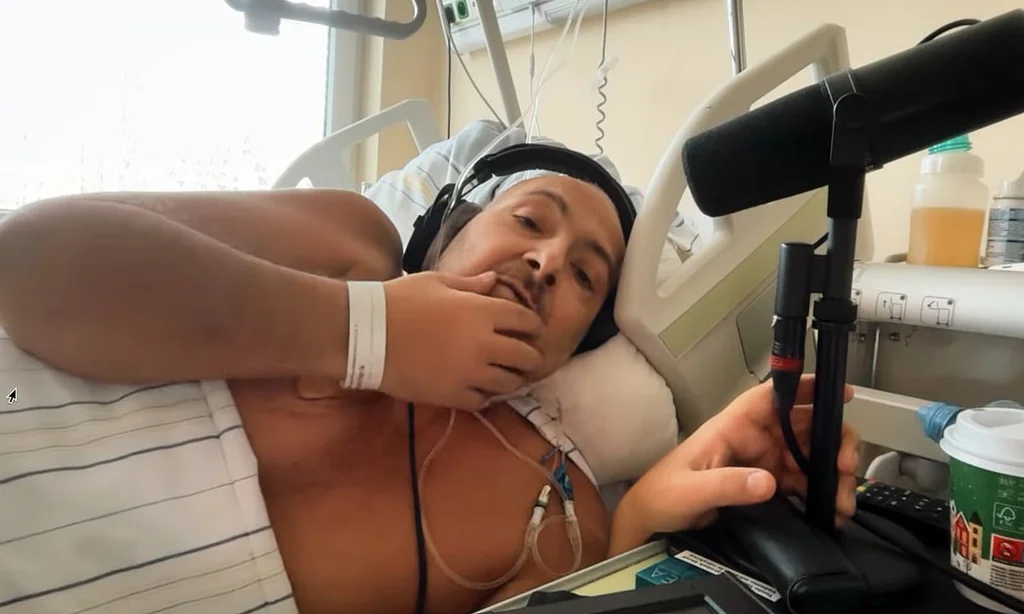 Patrik Hezucký ležel v benešovské nemocnici. Zdroj: Youtube/Lepší už to nebude