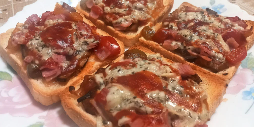 Obrázek receptu na Zapečené sendviče - kanapky z trouby