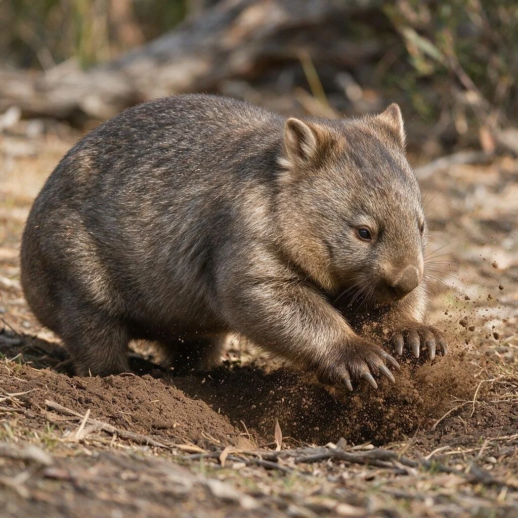 seedream-5.0-pro_A_photorealistic_wombat_digging_with_powerful_front_claws_in_dry_Australian_soil-0