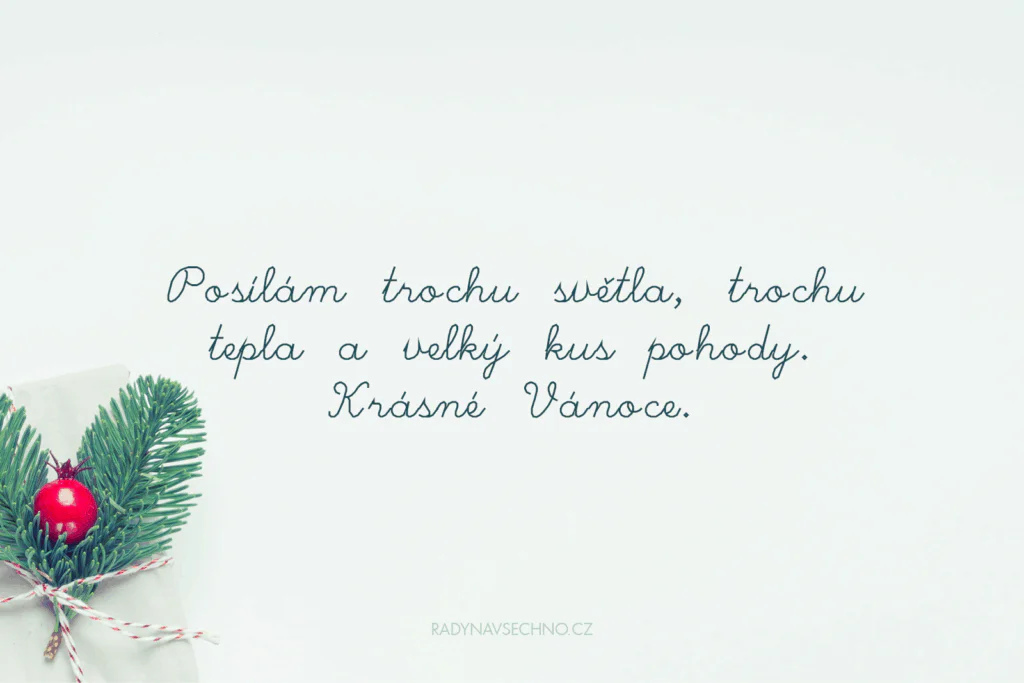 Vánoční přání do SMS