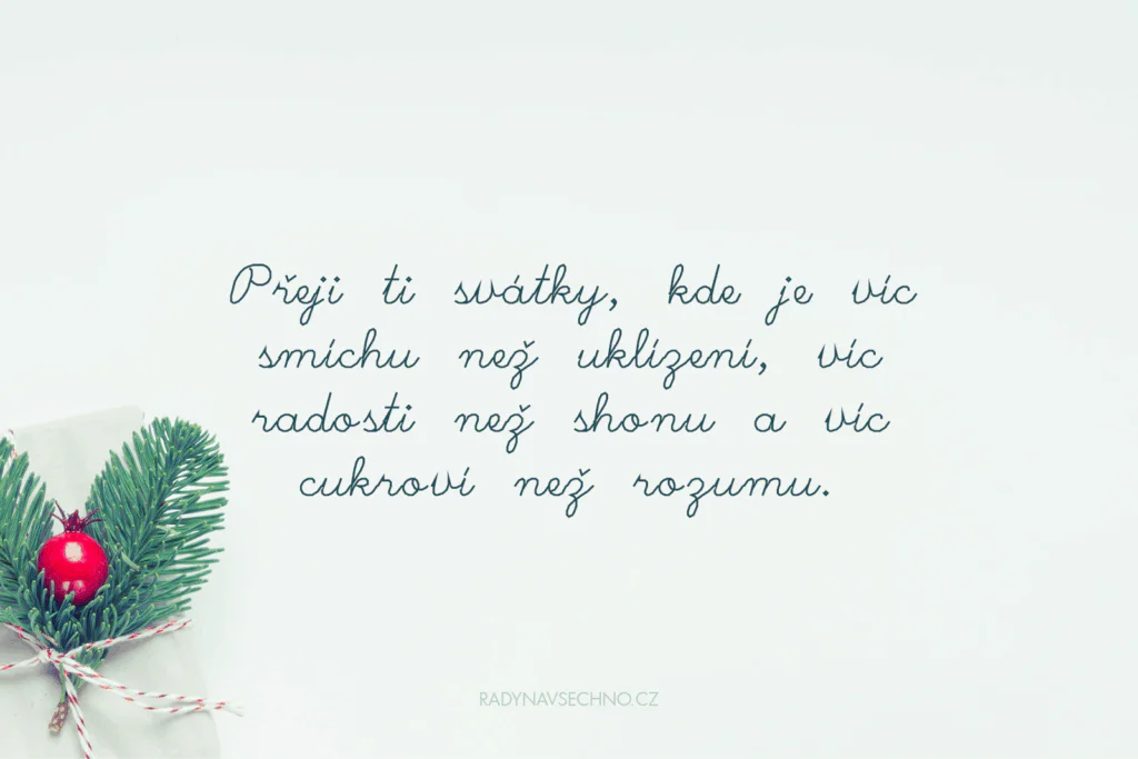 Vtipné vánoční přání